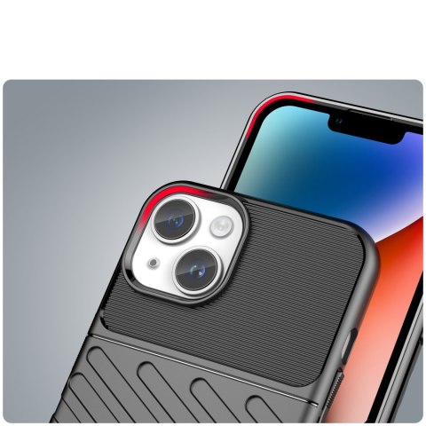 Pancerny pokrowiec etui na iPhone 14 Plus Thunder Case - czarny