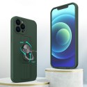 Silikonowe etui z uchwytem na palec i podstawką do Xiaomi Poco M4 Pro 5G Ring Case - czarny