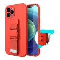 Silikonowe etui ze smyczą paskiem do Xiaomi Redmi Note 11 Pro Rope Case - czarny