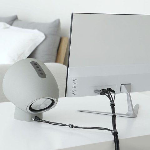 Taśma rzepowa do spinania kabli przewodów 50cm - czarna Taśma rzepowa do spinania kabli przewodów 50cm - czarna