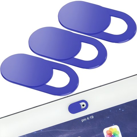 Zaślepka zasłaniająca do kamery laptopa niebieska - 3 szt. Zaślepka zasłaniająca do kamery laptopa niebieska - 3 szt.