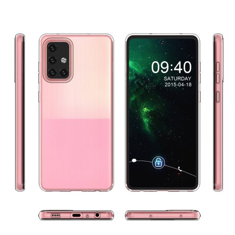 Żelowy pokrowiec etui Samsung Galaxy A73 Ultra Clear 0.5mm - przezroczysty Żelowy pokrowiec etui Samsung Galaxy A73 Ultra Clear 0.5mm - przezroczysty