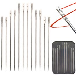 Zestaw igieł do szycia samonawlekajacych - 12 szt.