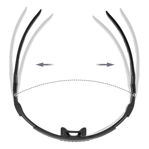 Okulary rowerowe fotochromowe z filtrem UV i wkładką korekcyjną - przezroczyste fioletowe Okulary rowerowe fotochromowe z filtrem UV i wkładką korekcyjną - przezroczyste fioletowe