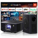 Projektor multimedialny FullHD 1080p LCD z głośnikami JBL i subwooferem WiFi BT K3 Pro - czarny