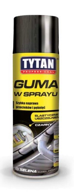 TYTAN GUMA W SPRAYU 400 ML CZARNY TYTAN