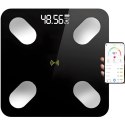 Waga analityczna inteligentna łazienkowa Bluetooth do 180 kg LCD Waga analityczna inteligentna łazienkowa Bluetooth do 180 kg LCD