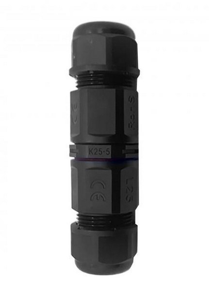 KONEKTOR KABLOWY PROSTY Z SZYBK. IP68, MAX. 5X4MM2, 450V/20A ORNO