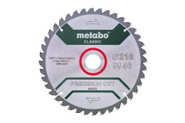 PIŁA TARCZOWA PRECISION CUT WOOD 216*30MM 40WZ METABO