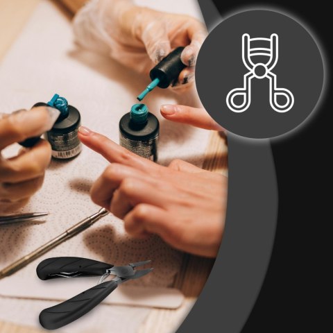 Przybornik do manicure pedicure pielęgnacji paznokci obcinacz pilnik cążki - zestaw 8 el.