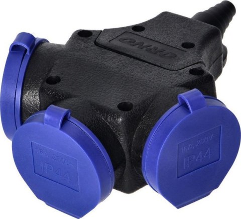 ROZDAŁĘŹNIK IP44, 3*2P+Z, SCHUKO 16A, 230V AC ORNO