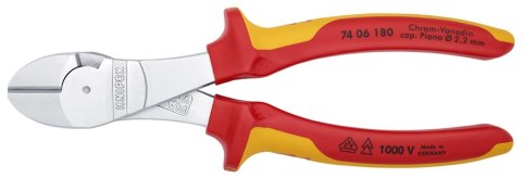 SZCZYPCE TNĄCE BOCZNE O ZWIĘKSZONYM PRZEŁOŻENIU 180MM KNIPEX