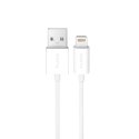 Kabel przewód USB-A - iPhone Lightning TPE 12W 2m - biały
