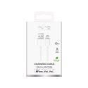 Kabel przewód USB-A - iPhone Lightning TPE 12W 2m - biały