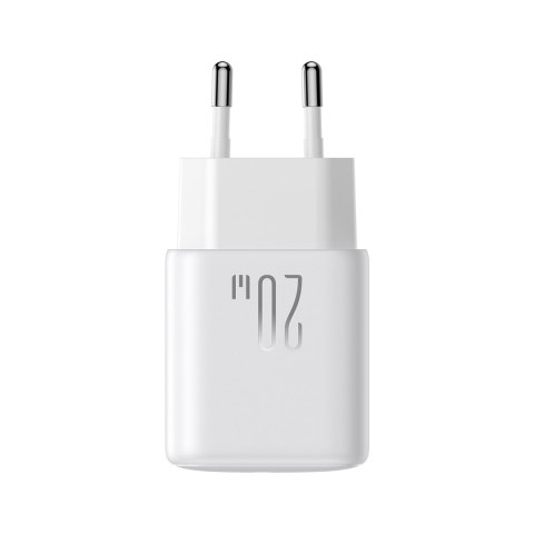 Ładowarka sieciowa USB-C PD QC 20W + kabel USB-C 1m - biała