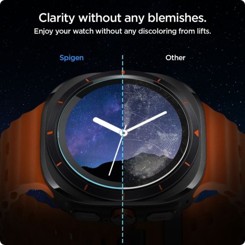 Szkło hartowane z ramką montażową na Samsung Galaxy Watch Ultra 47 mm - 2 szt.