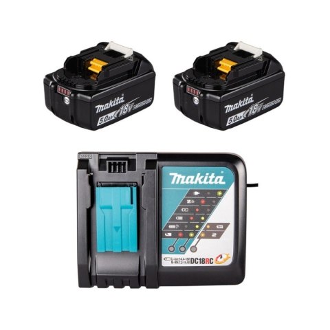 ZESTAW COMBO 18V LXT DGA504+DDF492+DTD153+DHR243 2*5.0AH MAKITA