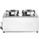 Bemar elektryczny podgrzewacz stacja do zupy z pojemnikami 2 x 4 l 1000 W