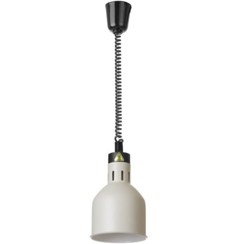 Lampa do podgrzewania potraw wisząca cylindryczna śr. 175 mm 250 W - biała