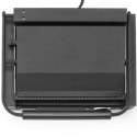 Grill elektryczny kontaktowy z płytą ryflowaną 340x235 mm 2200 W