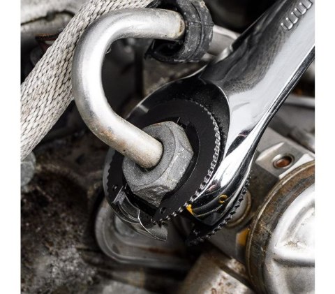 KLUCZ PŁASKO-OCZKOWY, ROZCIĘTY, Z GRZECHOTKĄ, 13MM NEO