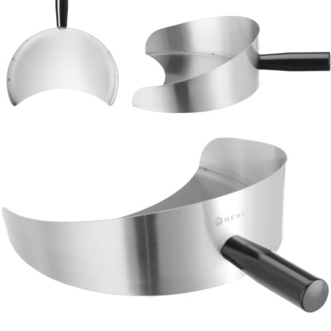 Łopatka szufelka do kebaba zbierania mięsa stalowa 275x230 mm