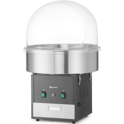 Maszyna urządzenie do waty cukrowej bez pokrywy 52 cm 1130 W - czarna