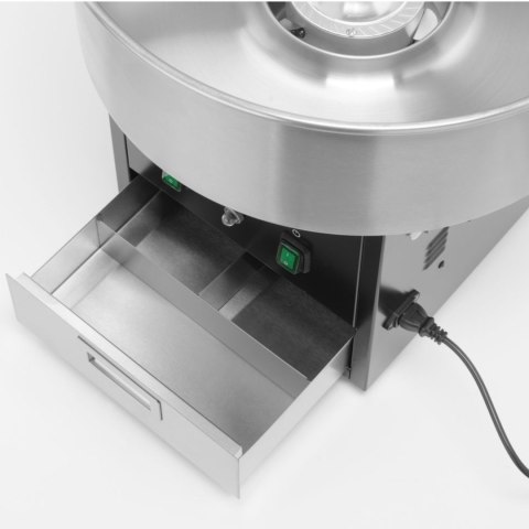 Maszyna urządzenie do waty cukrowej bez pokrywy 52 cm 1130 W - czarna