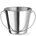 Mini wiaderko z uchwytem do serwowania przekąsek stalowe śr. 130x110 mm