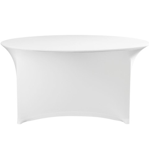 Obrus na stół okrągły cateringowy śr. 150x76 cm - biały