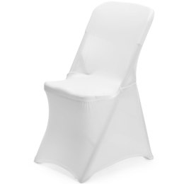 Pokrowiec na krzesło cateringowe bez prasowania - biały