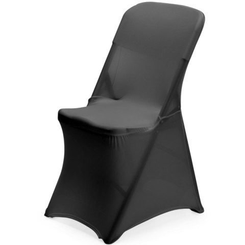 Pokrowiec na krzesło cateringowe bez prasowania - czarny