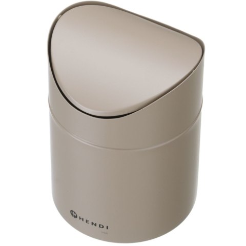 Śmietniczka kosz stołowy z uchylną pokrywą 1.2 l - beżowy