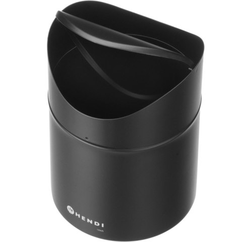 Śmietniczka kosz stołowy z uchylną pokrywą 1.2 l - czarny