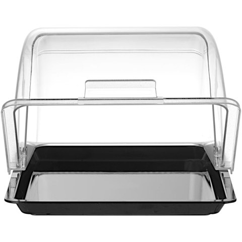 Witrynka taca ekspozycyjna bufetowa z pokrywą roll-top GN 1/2