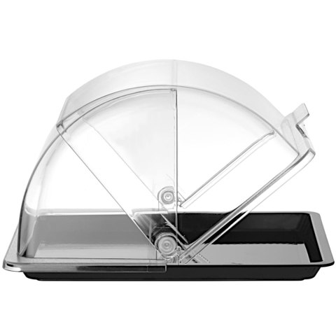 Witrynka taca ekspozycyjna bufetowa z pokrywą roll-top GN 1/2