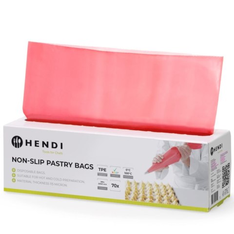 Worki foliowe cukiernicze do szprycowania ozdabiania 520 x 280 mm - rolka 70 szt.