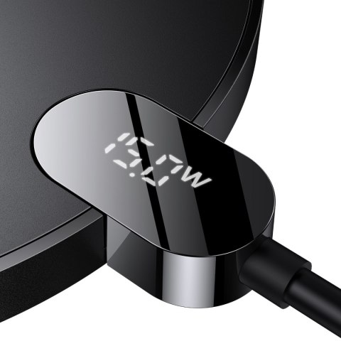 Ładowarka indukcyjna Digital LED Display Gen 2 15W USB-C - czarna
