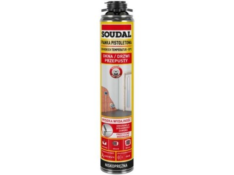 PIANKA PISTOLETOWA YELLOW 750ML ZIMOWA SOUDAL