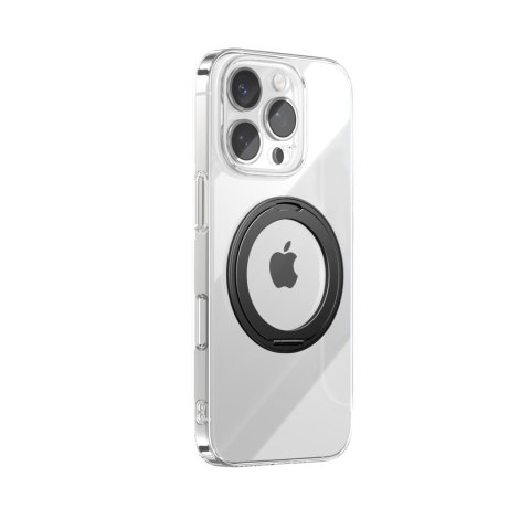 Etui pokrowiec z ringiem-podstawką 360 do iPhone 16 Pro MagSafe - czarne