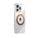 Etui pokrowiec z ringiem-podstawką 360 do iPhone 16 Pro MagSafe - złote