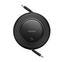 Kabel przewód zwijany USB-C 100W 2m - czarny