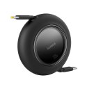 Kabel przewód zwijany USB-C 100W 2m - czarny