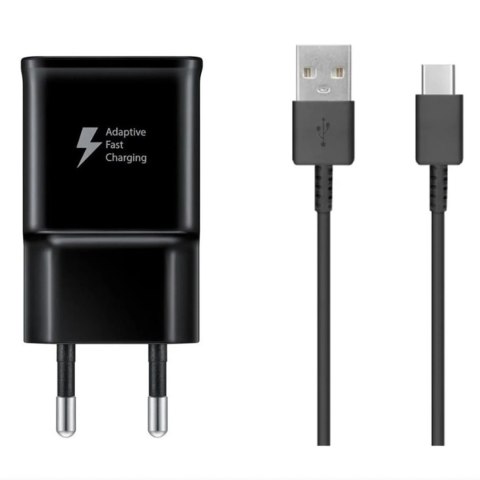 Ładowarka sieciowa Samsung USB-A 15W z kablem USB-A - USB-C - czarna