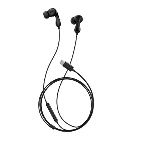 Słuchawki przewodowe douszne Encok CZ20 USB-C - czarne