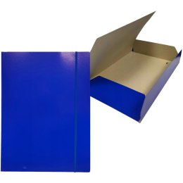 Teczka Kartonowa Lakierowana Z Gumką BANTEX A4 Granatowa