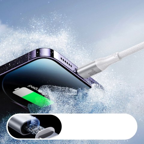 Kabel przewód USB-C - iPhone Lightning 30W 2m - biały