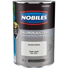 NOBILES EMALIA CHLOROKAUCZUKOWA SZARY JASNY RAL 7035 0.9L NOBILES