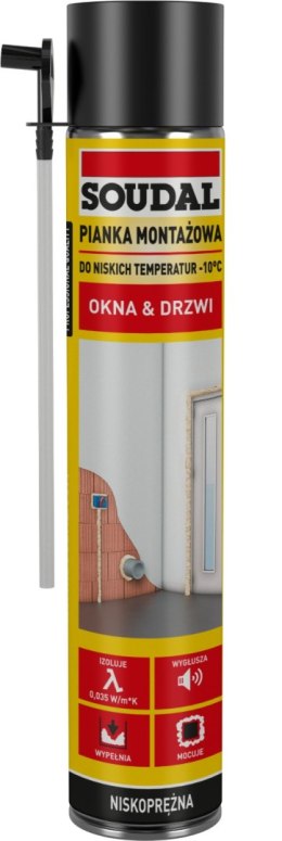 PIANKA MONTAŻOWA SOUDAL RURKA 750ML ZIMOWA SOUDAL