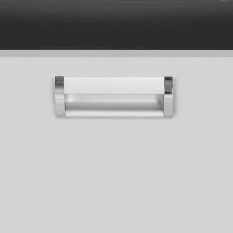 Stół blat roboczy centralny z szafką z drzwiami suwanymi i 3 szufladami 200 x 60 x 85 cm